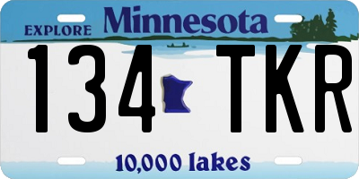MN license plate 134TKR