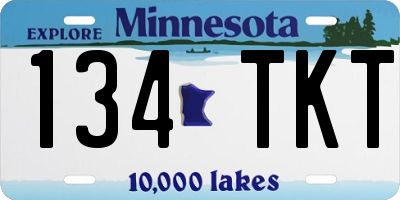 MN license plate 134TKT