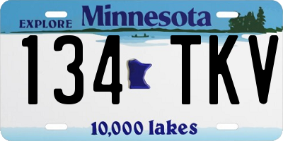 MN license plate 134TKV