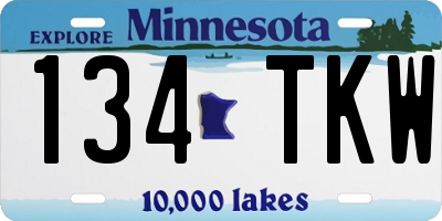 MN license plate 134TKW
