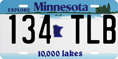 MN license plate 134TLB