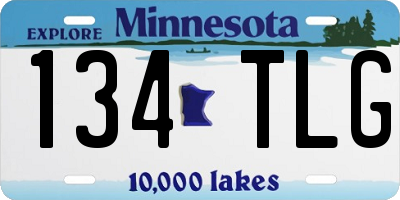 MN license plate 134TLG
