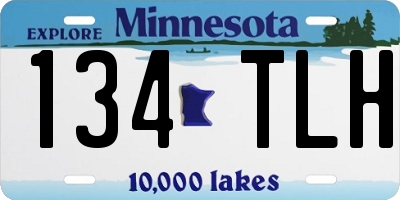 MN license plate 134TLH