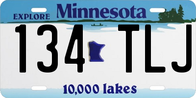 MN license plate 134TLJ