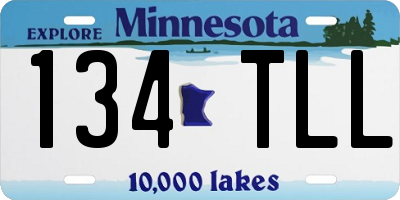 MN license plate 134TLL