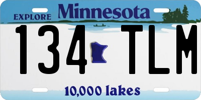 MN license plate 134TLM