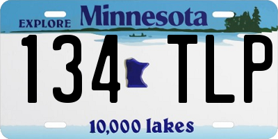 MN license plate 134TLP