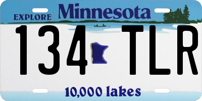 MN license plate 134TLR