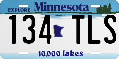 MN license plate 134TLS