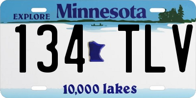 MN license plate 134TLV