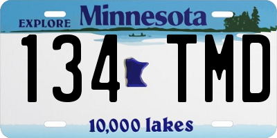 MN license plate 134TMD