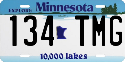 MN license plate 134TMG