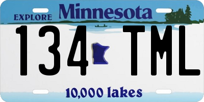 MN license plate 134TML