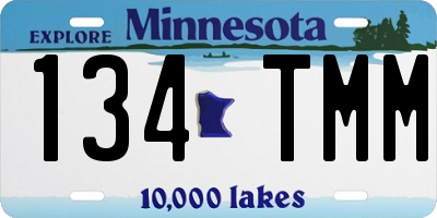 MN license plate 134TMM