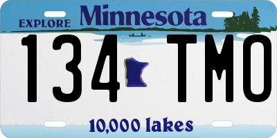 MN license plate 134TMO