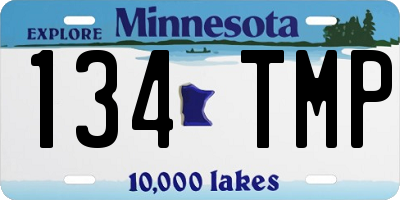MN license plate 134TMP