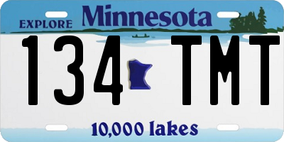 MN license plate 134TMT