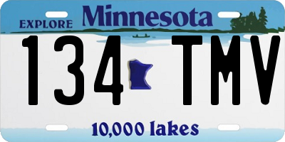 MN license plate 134TMV