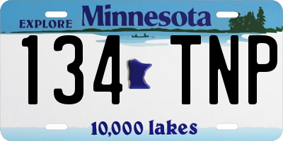 MN license plate 134TNP
