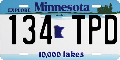 MN license plate 134TPD
