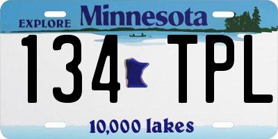 MN license plate 134TPL