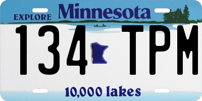 MN license plate 134TPM
