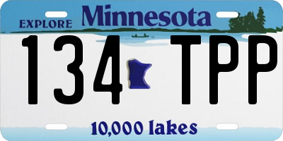 MN license plate 134TPP