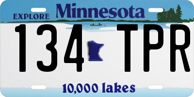 MN license plate 134TPR
