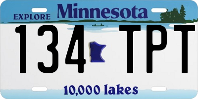 MN license plate 134TPT