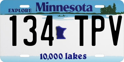 MN license plate 134TPV