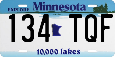 MN license plate 134TQF