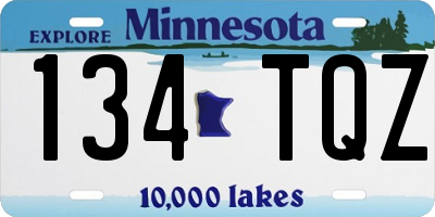 MN license plate 134TQZ