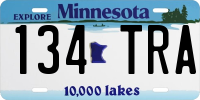 MN license plate 134TRA