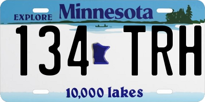 MN license plate 134TRH