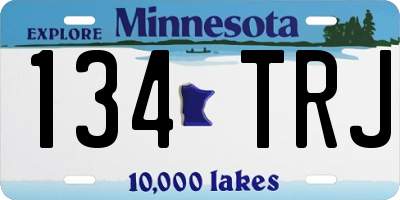 MN license plate 134TRJ