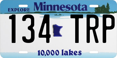 MN license plate 134TRP