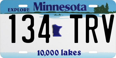 MN license plate 134TRV