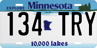 MN license plate 134TRY