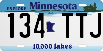 MN license plate 134TTJ