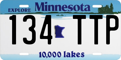 MN license plate 134TTP