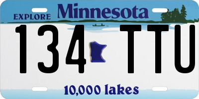 MN license plate 134TTU