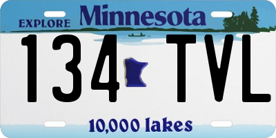 MN license plate 134TVL