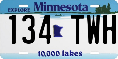 MN license plate 134TWH
