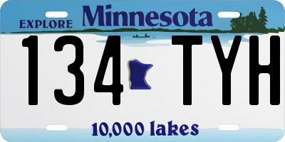 MN license plate 134TYH