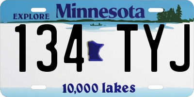 MN license plate 134TYJ