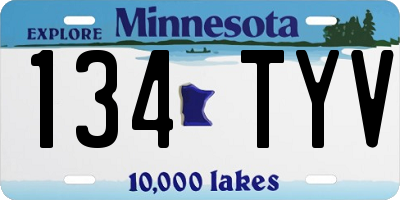 MN license plate 134TYV