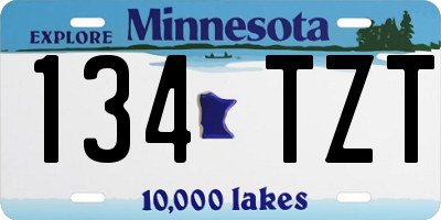 MN license plate 134TZT