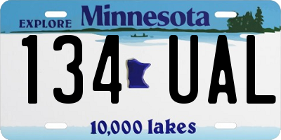 MN license plate 134UAL