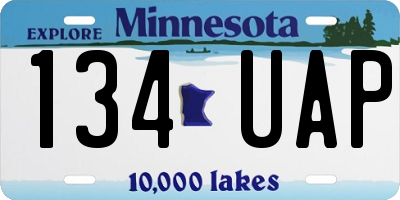 MN license plate 134UAP