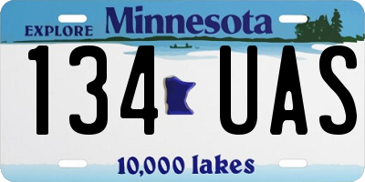 MN license plate 134UAS